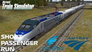 MSTS IS BACK! - Short Passenger Run w/ Amtrak Acela HHP-8 | Mr. H Videos