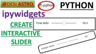 Interactive ipywidgets Widgets slider | For absolute Beginner#jupyternotebook #matplotlib