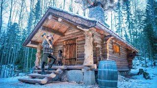 Finalizing The Log Cabin Porch In The Wilderness