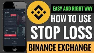 Binance Stop Loss | How to use STOP LOSS in Binance Mobile app | SET STOPLOSS ON BINANCE EXCHANGE