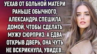 Уехав от больной матери раньше обычного, Александра спешила домой, чтобы сделать мужу сюрприз…