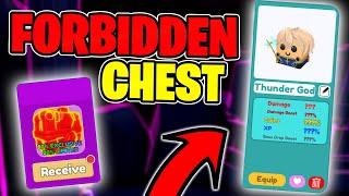 'THUNDER GOD' EVENT AND OPENING MY FIRST EXCLUSIVE CHEST... Slashing Simulator