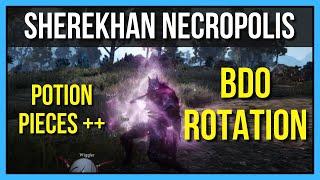 The BEST Sherekhan Necropolis Daytime Rotation (FASTEST Infinite Potion!) - Black Desert Online