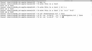 Unix TR command examples