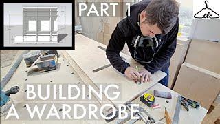 How To Build A Wardrobe PART ONE / Design--Cut--Machine--Sand--Oil / Birch Ply Wardrobe / Vid#126