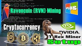 Cryptocurrency Mining || T-Rex Miner Setup || Ravencoin - RVN