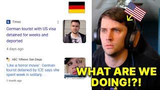 American reacts to Germans being DETAINED in America