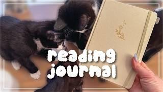 2025 READING JOURNAL SETUP | Journal with kittens | + GIVEAWAY