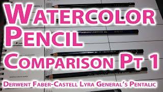 Watercolor Pencil Comparison Part 1