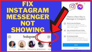 How to Fix Instagram MESSENGER Update NOT SHOWING | Not Working