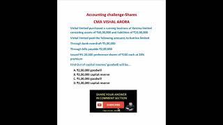 REVISE YOUR ACCOUNTING CONCEPT IN 1 MINUTE #class12thaccounts #cmavishalarora #SHARES #SHORTS #