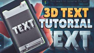 MAKE 3D TEXT ON MOBILE! MAKE UNDER 5 MINS!!! DOWNLOAD PACK IN DESCRIPTION!!!