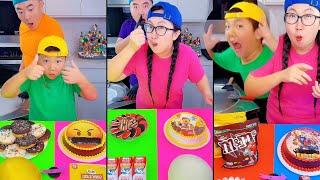 Ice cream challenge! Emoji cake vs Lego cake