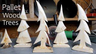 Wooden Christmas Trees - Easy Pallet Wood Project