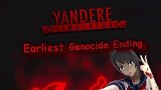 Earliest Genocide Ending ⭐️ Yandere Simulator