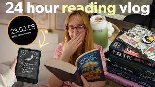 How much can I read in 24 hours?  24 hour reading challenge! Fantasy & romantasy reading vlog!