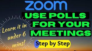 How to enable, create and use polls in Zoom