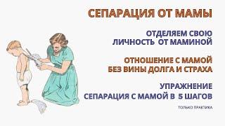 Сепарация от родителей, мамы. Упражнение Сепарация от мамы в 5 шагов. Жизнь без вины и долга