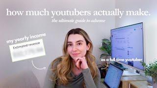 how much youtube paid me in 2024 | my *detailed* analytics, adsense & advice on going full time