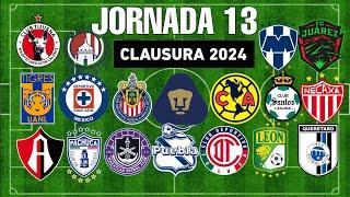 ️JORNADA 13 LIGA MX 2024 