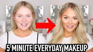 5 MINUTE EVERYDAY MAKEUP TRANSFORMATION | GET READY WITH ME