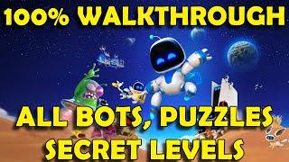 Astro Bot 100% Walkthrough - All Bots, Puzzle Pieces, Secret Levels - Full Game