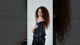 Завораживающий халат-кимоно Ayris Silk в оттенке глубокий чёрной