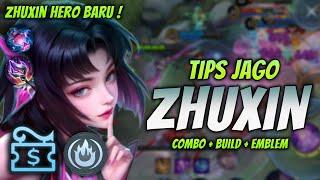 CARA MAIN ZHUXIN HERO BARU ! BUILD & EMBLEM ZHUXIN TERSAKIT 2024 ! | ZHUXIN MID LANE GAMEPLAY