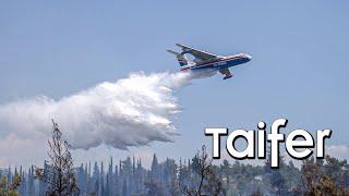 RUSSIAN BEAST Beriev-200 firefight plane in wildfires of Greece