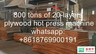 plywood hot press machine in plywood production line