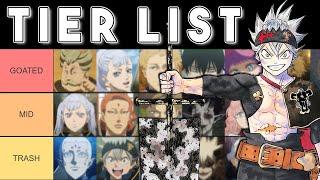 Black Clover Character Tier List! (Part 1) | Ft @JCloudsAnimeTalk & @Synsei_