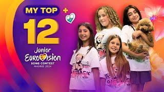 Junior Eurovision 2024: MY TOP 12 (so far) [NEW]