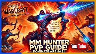 This is how to play MM Hunter | PvP Guide WoW The War Within | BIS Gear | Burst Rotation