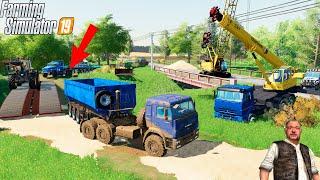 ПОСТРОИЛИ ВРЕМЕННЫЙ МОСТ ЧЕРЕЗ РЕКУ В FARMING SIMULATOR 2019