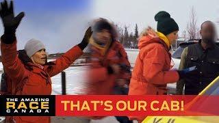 Dave and Irina Steal Another’s Team’s Cab (The Amazing Race Canada S7)