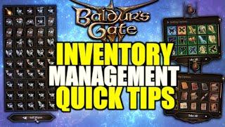 Baldur's Gate 3: Tips and Tricks for INVENTORY Management