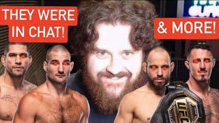 THE MMA GURU REACTS TO UFC FIGHTERS JOINING HIS LIVESTREAM CHAT? (PEREIRA, ASPINALL, STRICKLAND, ETC