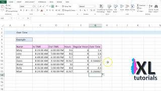 How To Calculate Overtime In Excel