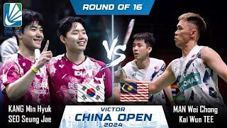 KANG Min Hyuk /SEO Seung Jae vs MAN Wei Chong /Kai Wun TEE | China Open 2024 Badminton