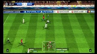 Real Madrid - Manchester City (Pes 2013 wii gameplay) HD