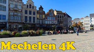 Mechelen, Belgium Walking tour [4K]. Historic city of Flanders.