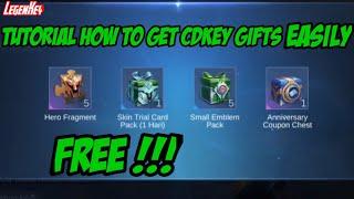 Tutorial How to get CDKey gifts Easily | MLBB