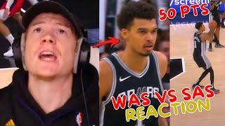 Reacting to Spurs vs Wizards Regular Season Game!