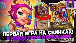 ПЕРВАЯ ИГРА на СВИНКАХ в НОВОМ ПАТЧЕ с БРЕЛКАМИ! / Guddumpog Guddummit Hearthstone