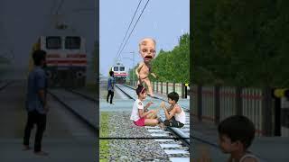 13 October 2021 | Train vfx funny magic video | Kinemaster editing | By Ayan mechanic