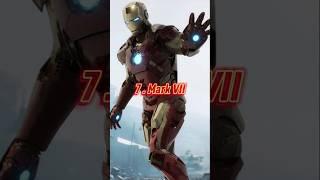 Top 10 Most Iconic Iron Man Armors #shorts #top10