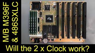 Motherboard review PCChips M396F (RC2016A5). Giving it a 486SXLC treatment. Will the doubler work?
