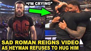 Sad Roman Reigns Video After Paul Heyman Refuses to Hug Him & Hugs Usos in WWE Return with CM Punk