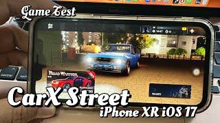 Game Test CarX Street on iPhone Xr ios 17 Beta