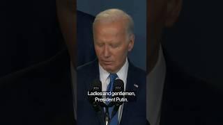 Biden Misidentifies Zelenskiy as Putin at NATO, Corrects Himself